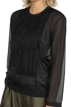 Online Comme Des Garcons Comme Des Garcons Polyester Chiffon Tricot Shirt