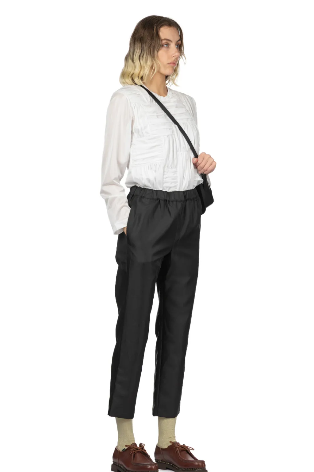 Clearance Comme Des Garcons Comme Des Garcons Polyester Gabardine Garment Washed Pants