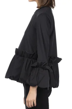 Sale Comme Des Garcons Comme Des Garcons Polyester pique LS TOP- Black