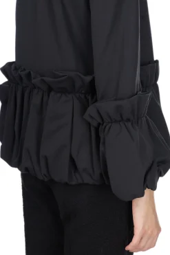 Sale Comme Des Garcons Comme Des Garcons Polyester pique LS TOP- Black