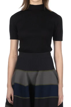 Fashion CFCL Portrait Short Sleeve Top - Black