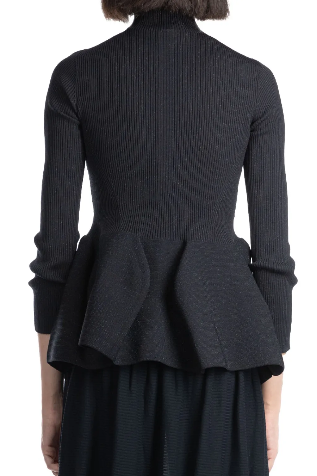 Best CFCL Pottery Glitter Mockneck Top - Black x Black