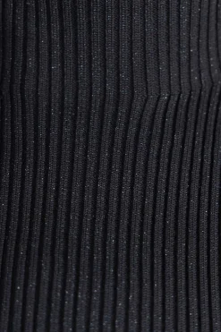 Best CFCL Pottery Glitter Mockneck Top - Black x Black