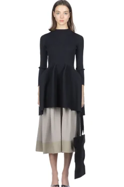 Best CFCL Pottery Long Sleeve Mini Dress - Black