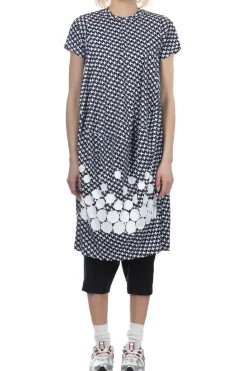 Clearance Comme Des Garcons Comme Des Garcons Print pinwheel Pattern x White polka dots Dress