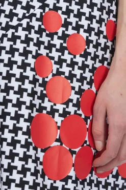 Best Comme Des Garcons Comme Des Garcons Print pinwheel Pattern x Red polka dots Dress