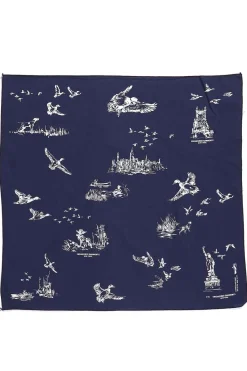 Discount Engineered Garments Printed Bandana - Navy x Hunting