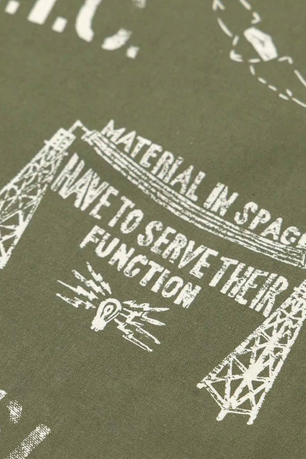 Fashion Engineered Garments Printed Bandana - Olive NY