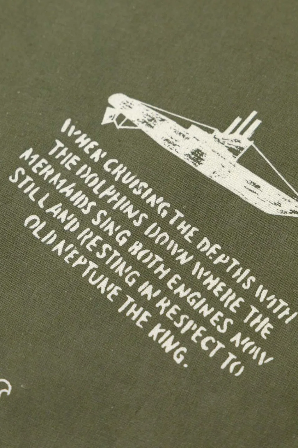 Fashion Engineered Garments Printed Bandana - Olive NY