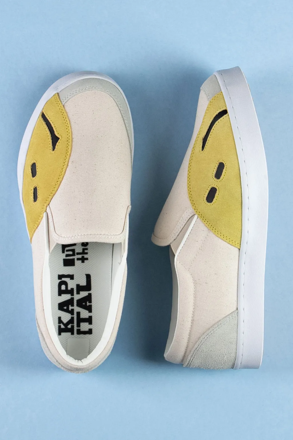 Fashion Kapital Rain Smile Slip On - Natural