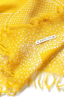 Best Kapital Rayon Dot Fringe Stole (MARIA Embroidery)