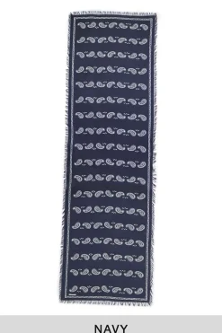 Sale Kapital Rayon Fringe Stole (PECOS Paisley) - 2 Colors