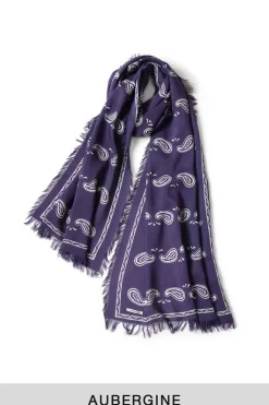 Sale Kapital Rayon Fringe Stole (PECOS Paisley) - 2 Colors