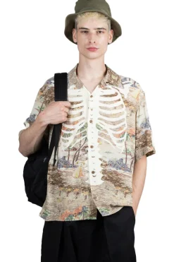 Best Kapital Rayon KAMEKAMEHA BONE Aloha Shirt - Brown