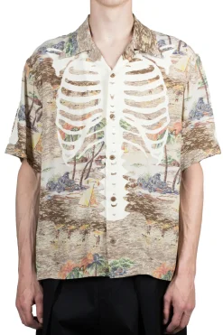 Best Kapital Rayon KAMEKAMEHA BONE Aloha Shirt - Brown