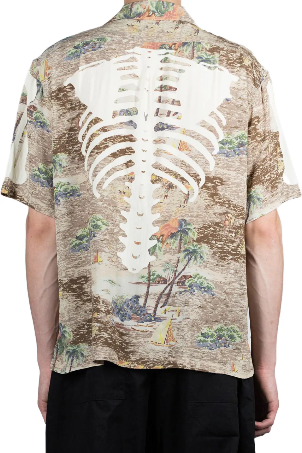 Best Kapital Rayon KAMEKAMEHA BONE Aloha Shirt - Brown