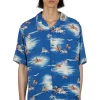 Best Kapital Rayon KAMIKAZE Aloha Shirt - Blue