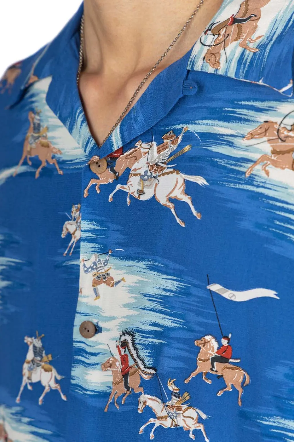 Best Kapital Rayon KAMIKAZE Aloha Shirt - Blue