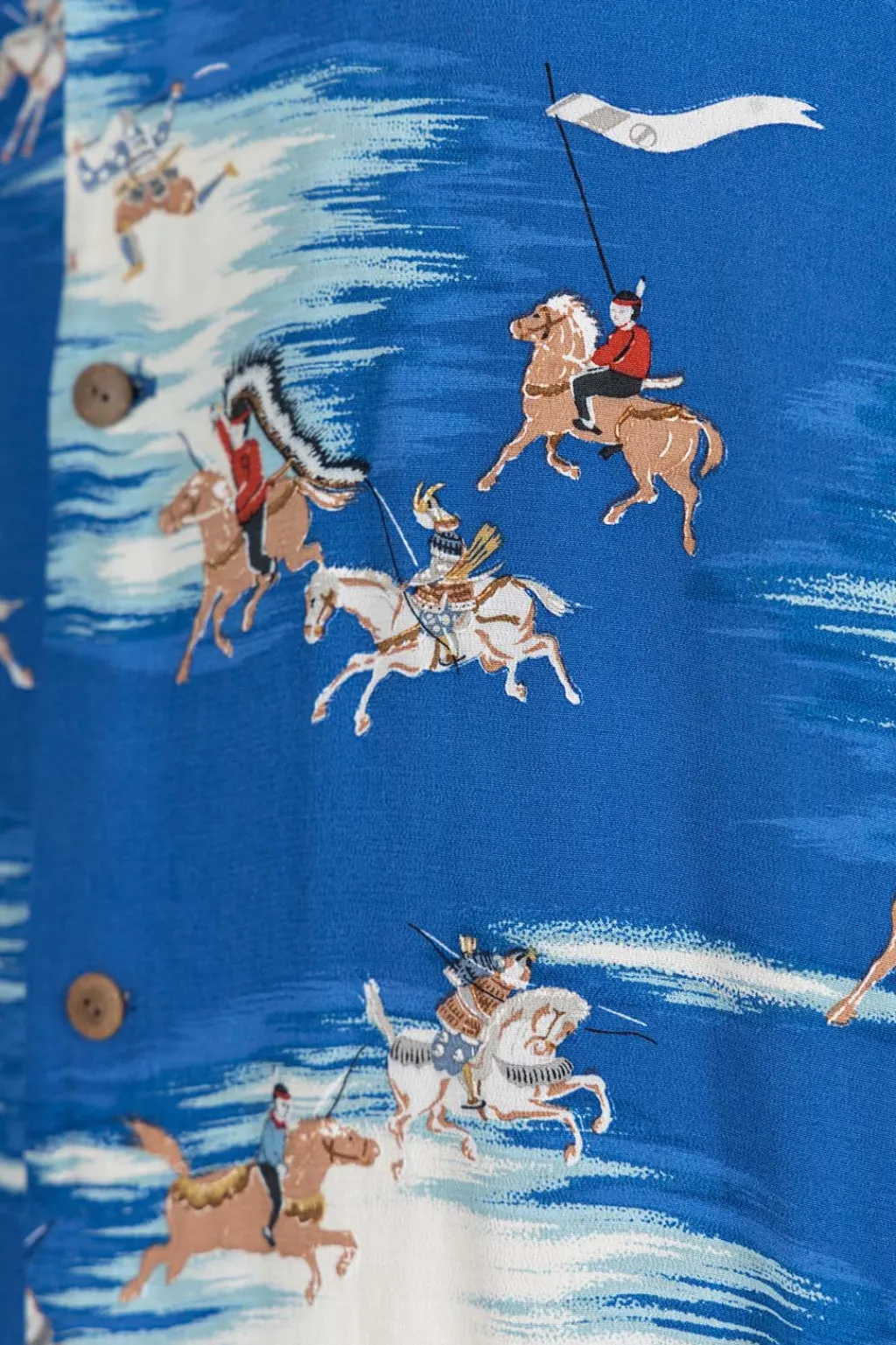 Best Kapital Rayon KAMIKAZE Aloha Shirt - Blue