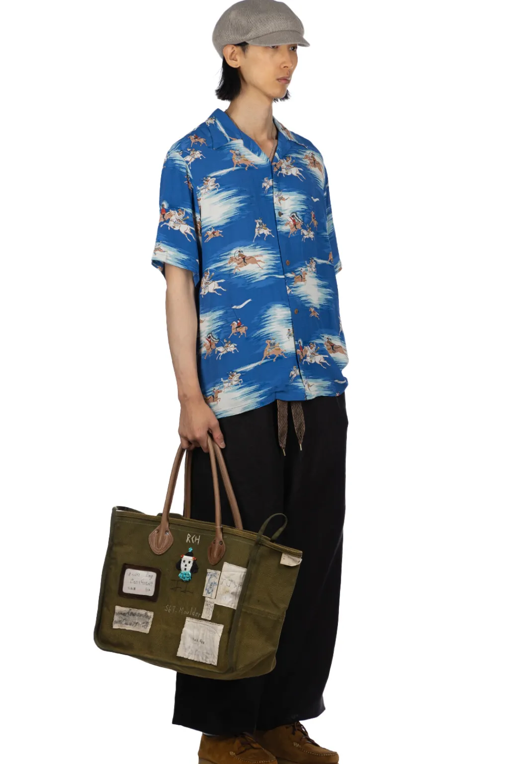 Best Kapital Rayon KAMIKAZE Aloha Shirt - Blue