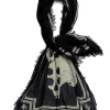 Fashion Kapital Rayon WABI SABI RAINSKULL Stole - Black