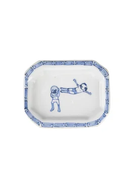 Hot Motif Ceramic and Art Rectangle Small Plate - Drop Kick