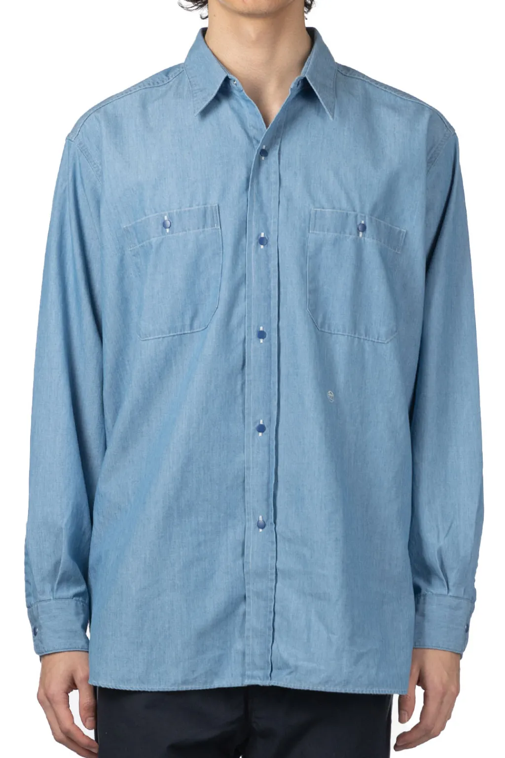Sale Nanamica Regular Collar Chambray Shirt