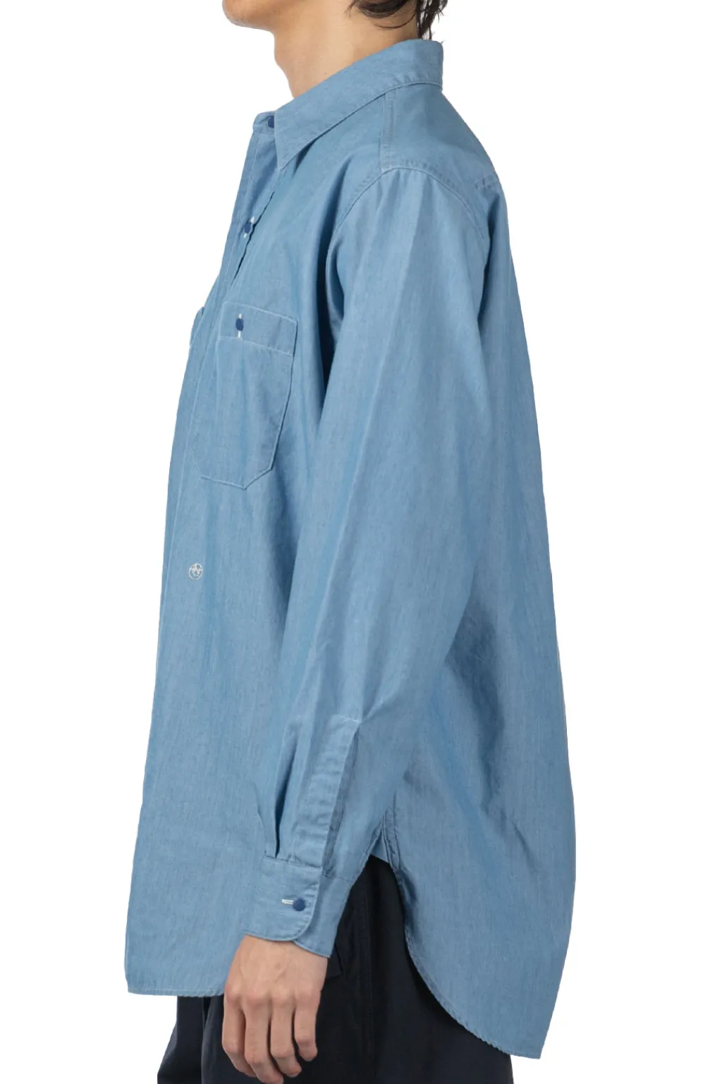 Sale Nanamica Regular Collar Chambray Shirt