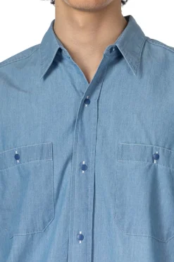 Sale Nanamica Regular Collar Chambray Shirt