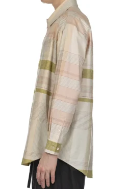Hot LEMAIRE Relaxed Shirt - Beige Cream Light Blue