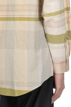 Hot LEMAIRE Relaxed Shirt - Beige Cream Light Blue