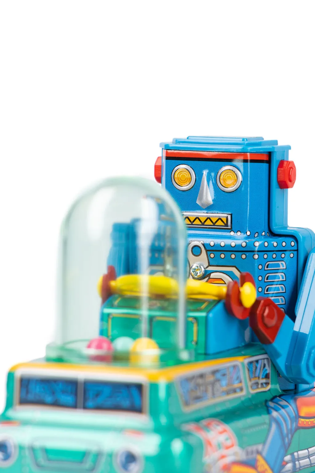 New Masudaya Toy Company Retro Mini Space Robot Car