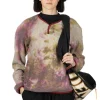 Clearance Kapital Reverse Fleece Tie Dye Packed T (ASHBURY DYED) - Khaki