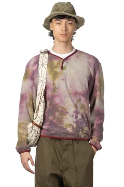 Hot Kapital Reverse Fleece Tie Dye Packed T (ASHBURY DYED) - Khaki