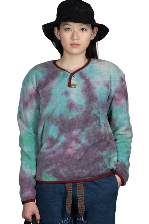 Sale Kapital Reverse Fleece Tie Dye Packed T (ASHBURY DYED) - Blue