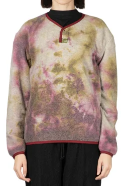 Clearance Kapital Reverse Fleece Tie Dye Packed T (ASHBURY DYED) - Khaki