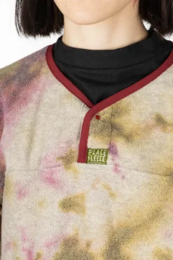 Clearance Kapital Reverse Fleece Tie Dye Packed T (ASHBURY DYED) - Khaki