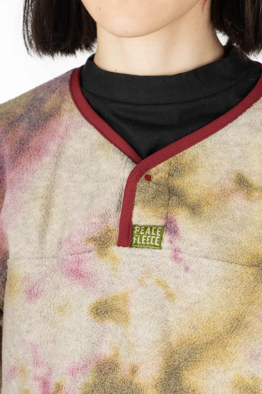 Clearance Kapital Reverse Fleece Tie Dye Packed T (ASHBURY DYED) - Khaki