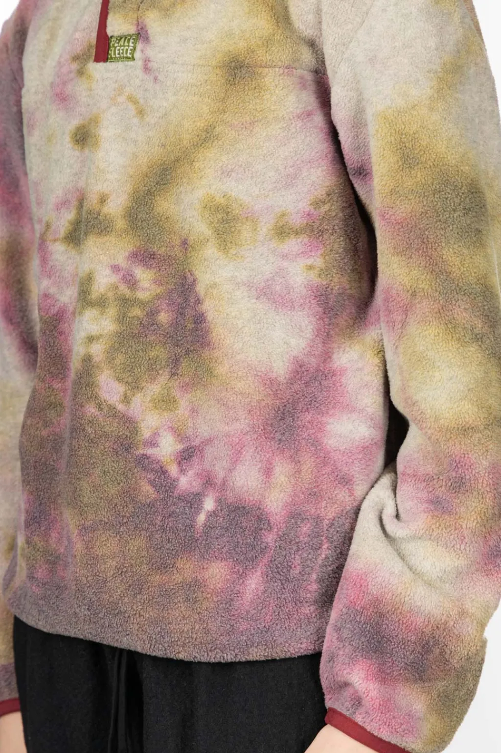 Clearance Kapital Reverse Fleece Tie Dye Packed T (ASHBURY DYED) - Khaki