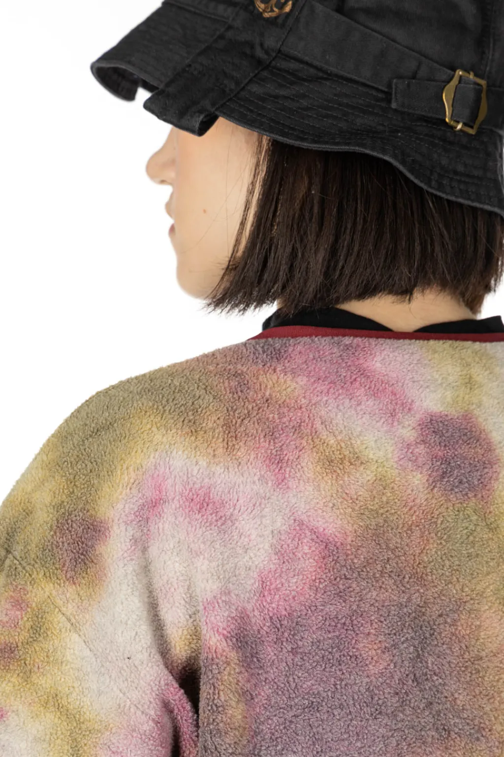 Clearance Kapital Reverse Fleece Tie Dye Packed T (ASHBURY DYED) - Khaki
