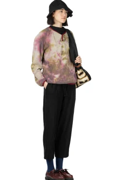 Clearance Kapital Reverse Fleece Tie Dye Packed T (ASHBURY DYED) - Khaki