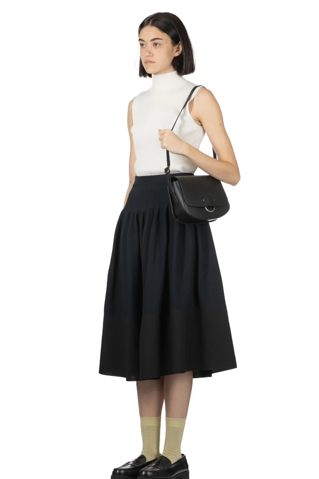 Outlet CFCL Rivulet Skirt - Black