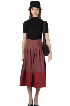 Discount CFCL Rivulet Skirt - Blush Red