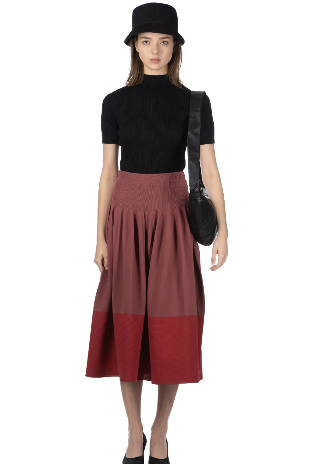Discount CFCL Rivulet Skirt - Blush Red