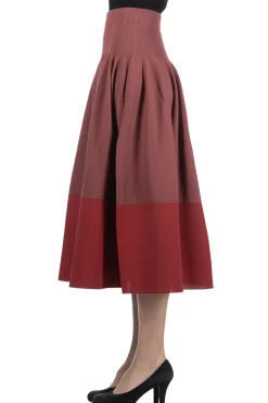 Discount CFCL Rivulet Skirt - Blush Red