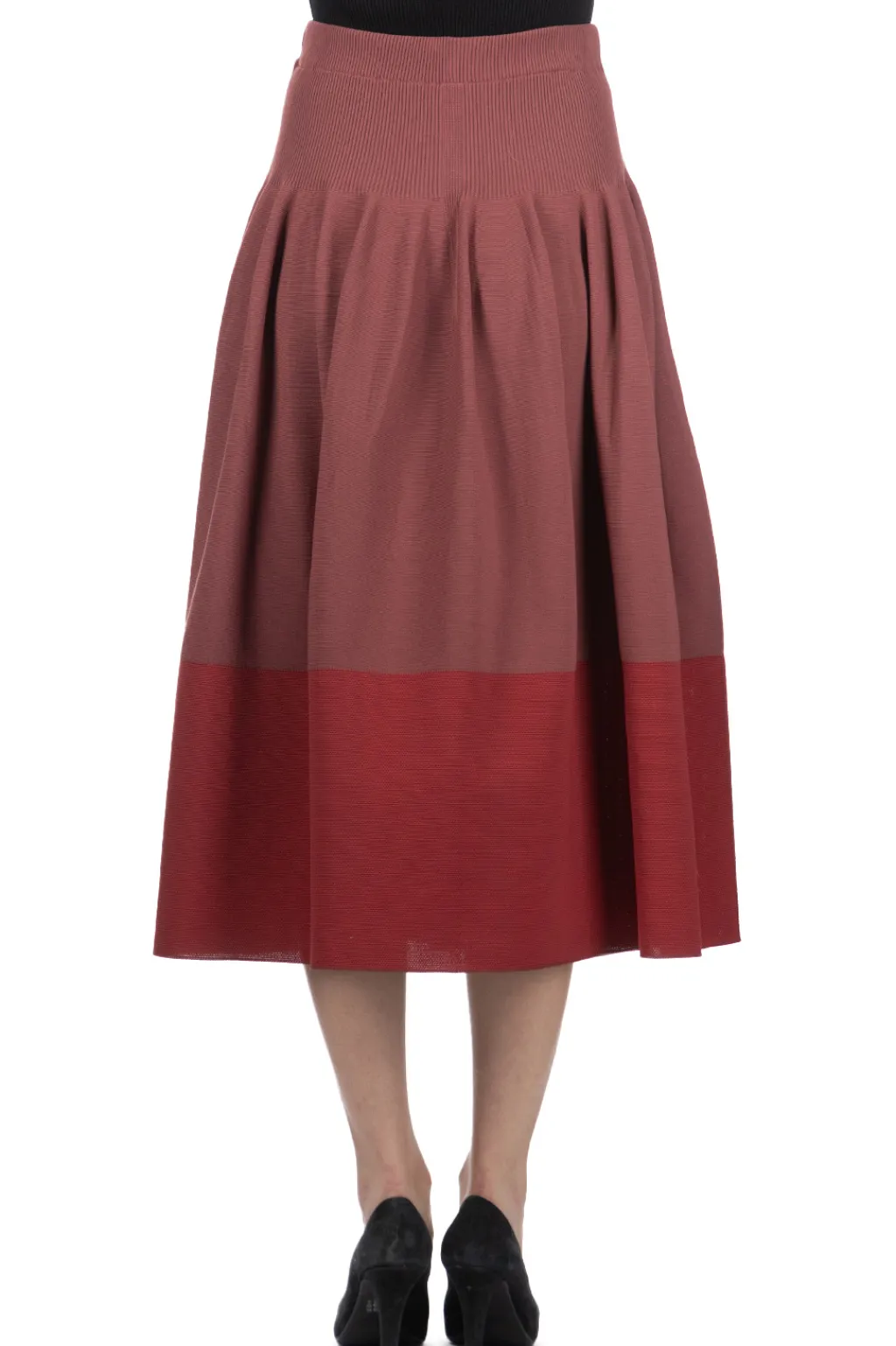Discount CFCL Rivulet Skirt - Blush Red