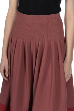 Discount CFCL Rivulet Skirt - Blush Red
