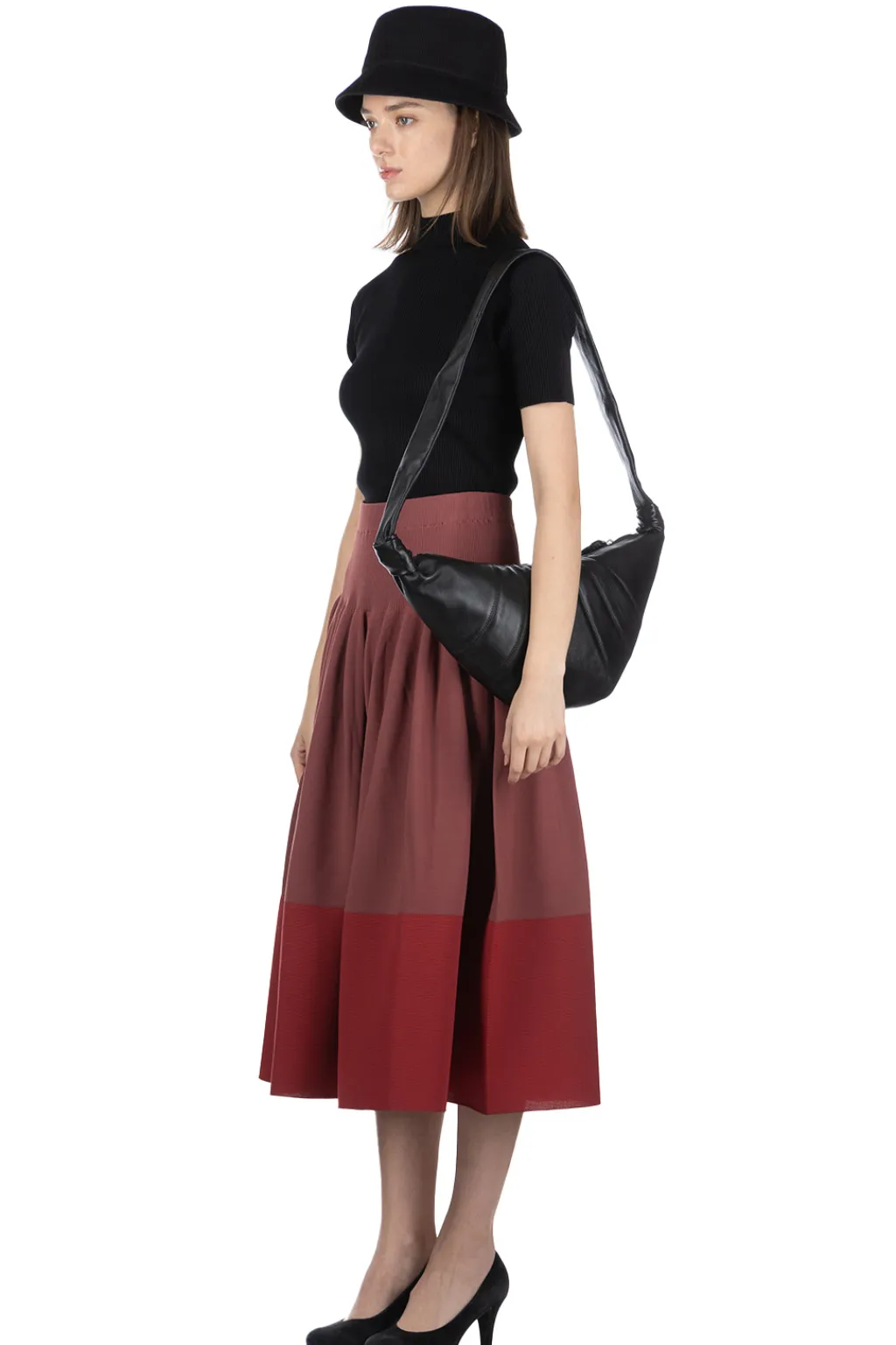 Discount CFCL Rivulet Skirt - Blush Red