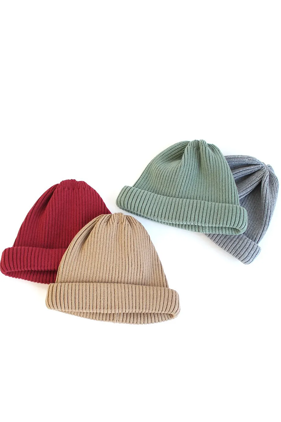 New Decho Roll Knit Cap in 4 Color Choices