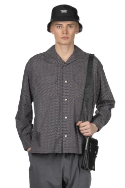 Best ts(s) Round Flap Pocket Shirt - Black